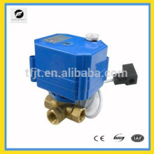 DC12V 3-way L-flow CR05 motorized valve with signal feedback function for valve shut-off position